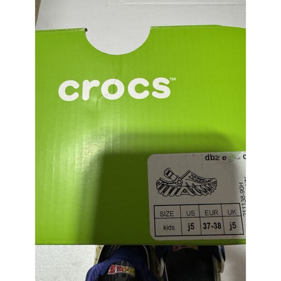 Crocs Echo Clog Dragon Ball Z Vegeta Big Kids Size 5 (J5) (211138-90H)  NEW main image 11